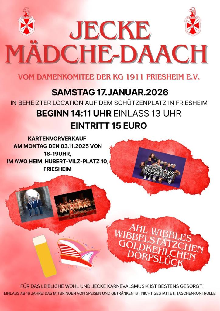 Save the Date: Karten-VVK am&nbsp;03.11.2025